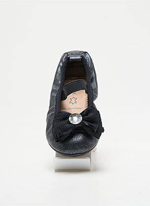 Ballerines fermeture elastique bout rond gris GEOX fille