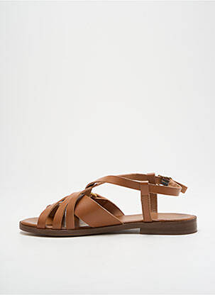 Sandales/nu pieds fermeture boucle(s) talon plat jusqu'à 3cm marron GEORGIA ROSE femme