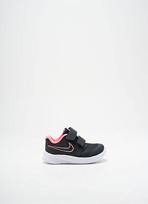 Baskets bout rond bout rond noir NIKE enfant