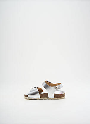 Sandales/nu pieds fermeture boucle(s) bout ouvert argent CONGUITOS fille