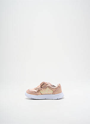 Baskets fermeture lacets bout rond rose CLARKS fille