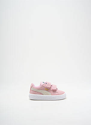 Baskets fermeture lacets bout rond rose PUMA fille