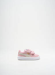 Baskets fermeture lacets bout rond rose PUMA fille