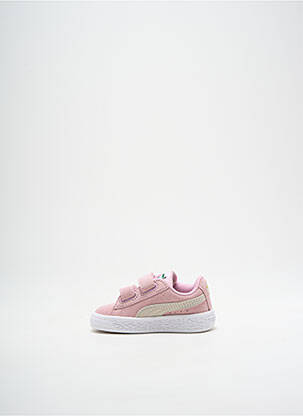 Baskets fermeture lacets bout rond rose PUMA fille