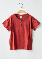 T-shirt orange PETIT BATEAU pour fille seconde vue