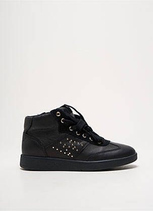 Baskets fermeture zip et lacets bout rond noir GEOX femme
