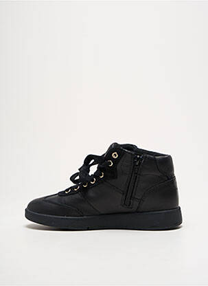 Baskets fermeture zip et lacets bout rond noir GEOX femme