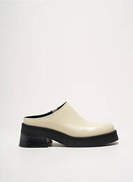 Mules/sabots bout rond beige MIISTA femme