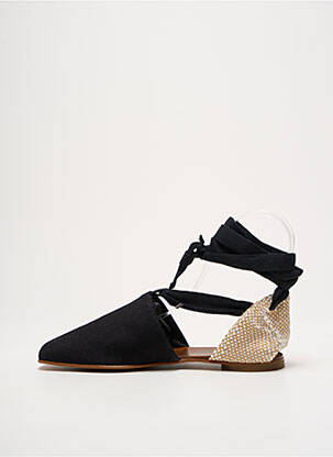 Sandales/nu pieds bout rond noir CASTANER femme