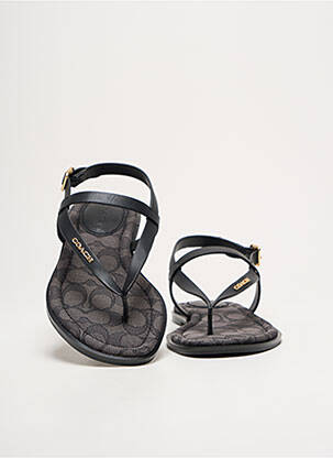 Sandales/nu pieds fermeture boucle(s) bout ouvert noir COACH femme