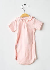 Body lingerie rose PETIT BATEAU pour fille seconde vue