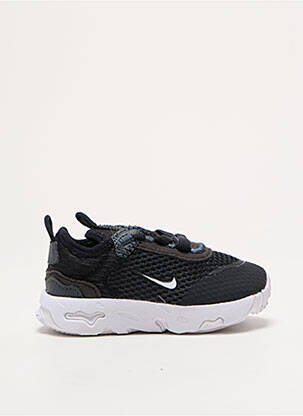 Baskets fermeture elastique bout rond noir NIKE garçon
