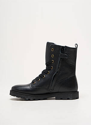 Bottines/boots fermeture zip et lacets bout rond noir SHOESME fille
