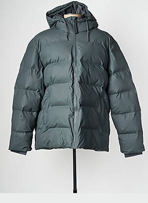 Doudoune col col montant gris RAINS homme