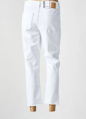 Jeans coupe droite blanc PIECES femme