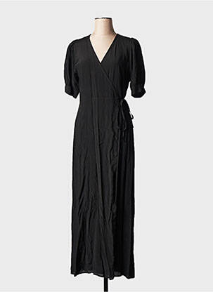 Robe longue col v noir LA FEE MARABOUTEE femme
