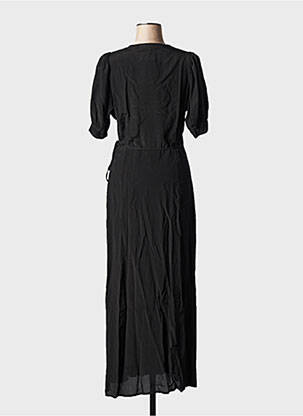 Robe longue col v noir LA FEE MARABOUTEE femme