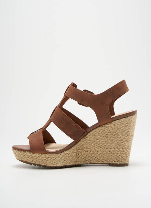 Sandales/Nu pieds marron CLARKS pour femme