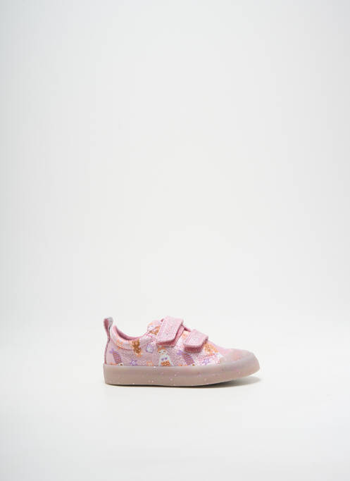 Baskets rose CLARKS pour fille