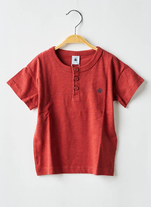 T-shirt orange PETIT BATEAU pour fille