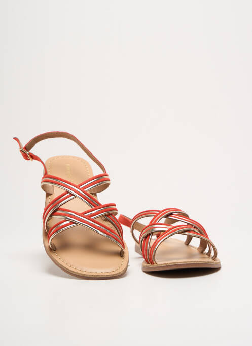 Sandales/Nu pieds orange GEORGIA ROSE pour femme