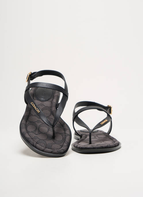 Sandales/Nu pieds noir COACH femme