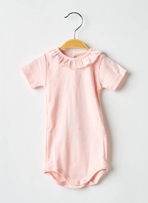 Body lingerie rose PETIT BATEAU pour fille