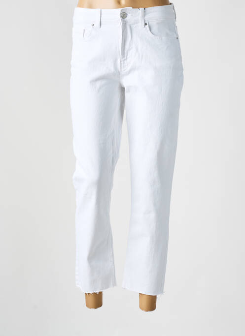 Jeans coupe droite blanc PIECES pour femme