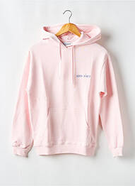 Sweat-shirt à capuche col rond rose MAISON LABICHE femme