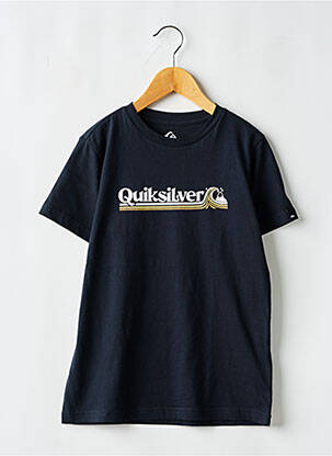 T-shirt noir QUIKSILVER pour garçon