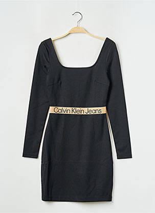 Robe mi-longue noir CALVIN KLEIN pour femme