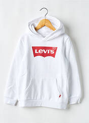 Sweat-shirt à capuche blanc LEVIS pour garçon seconde vue