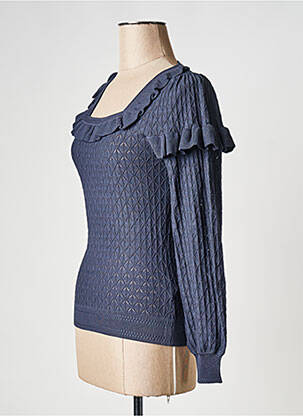 Pull col rond bleu ATELIER REVE femme