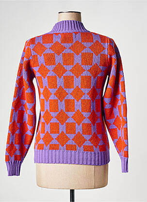 Pull col rond rouge THINKING MU femme