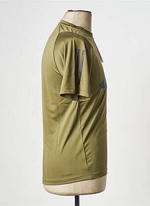 T-shirt col rond vert ADIDAS homme