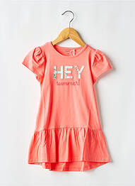 Robe mi-longue col rond orange NAME IT fille