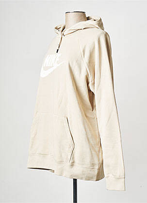 Sweat-shirt à capuche blanc NIKE femme