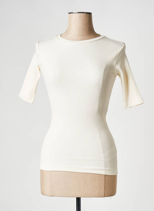 T-shirt blanc KNOWLEDGE COTTON APPAREL pour femme