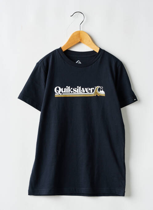 T-shirt noir QUIKSILVER pour garçon