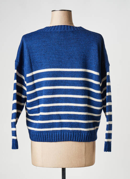 Pull bleu LA FEE MARABOUTEE pour femme