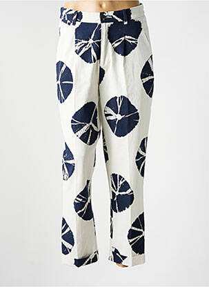Pantalon droit bleu LEON & HARPER femme