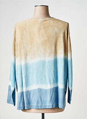 Pull col v bleu LA FEE MARABOUTEE femme
