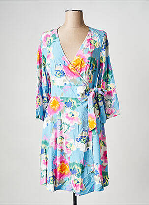 Robe courte col v bleu Y.A.S femme