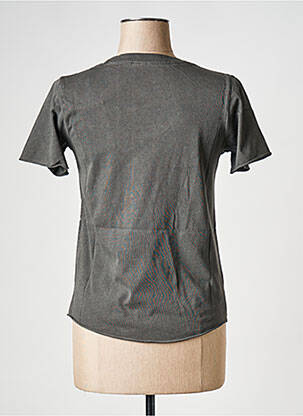 T-shirt col rond gris LEON & HARPER femme