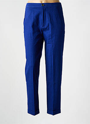 Pantalon droit bleu LEON & HARPER femme