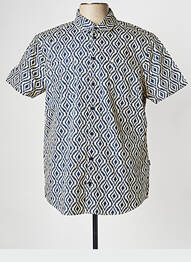 Chemise manches courtes bleu BLEND homme