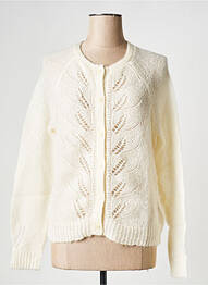 Gilet manches longues blanc EKYOG femme