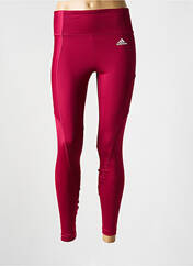 Legging rouge ADIDAS pour femme seconde vue