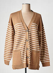 Gilet manches longues marron VILA pour femme seconde vue