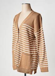 Gilet manches longues marron VILA pour femme seconde vue